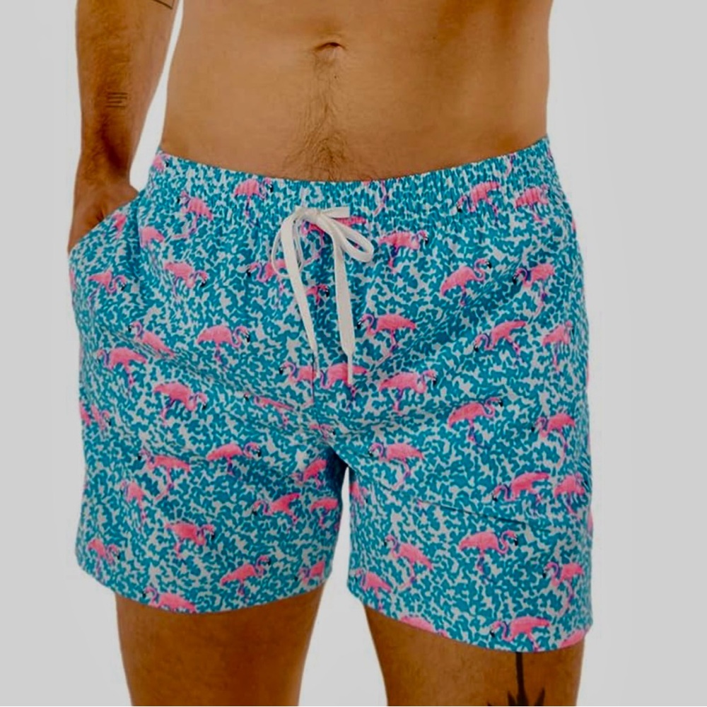 NWT Chubbies Domingos Are For Flamingos Mesh Swim Shorts 5.5 Inseam Size XL New